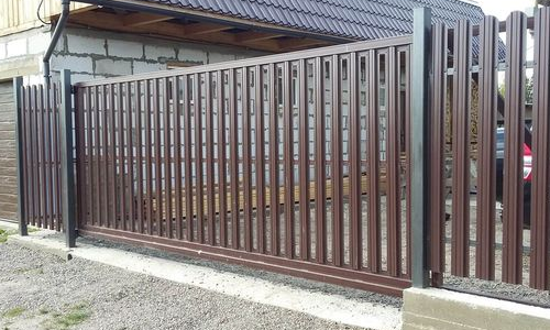 Усиленные откатные ворота